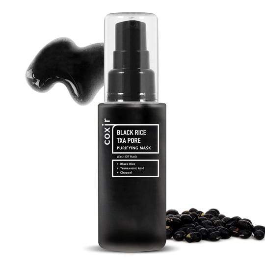 Mascarilla Sérum Coxir Black Rice Txa Purificante De Poros 50 Ml