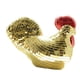 thumbnail image 5 of Figura De Pollo Con Bola De Espejos, Estatua De Pollo Disco Para Cumpleaños, Vacaciones, Hotel, Color Dorado, 5 of 5