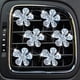 thumbnail image 2 of Clips de ventilación con flores brillantes, 6 piezas de margaritas bonitas para ambientadores de coche, clips de ventilación, difusor de coche, decoración interior de coche con diamantes de imitación,, 2 of 7