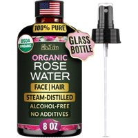 Spray De Agua De Rosas Ella & Eden, 100% Orgánico Puro, 240 Ml