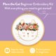 thumbnail image 2 of Kit de bordado Clever Poppy Flora the Cat – Principiantes, 2 of 8