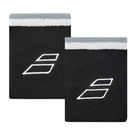 Muñequera Babolat Jumbo Terry Negro/Blanco X2 Tenis/Padel