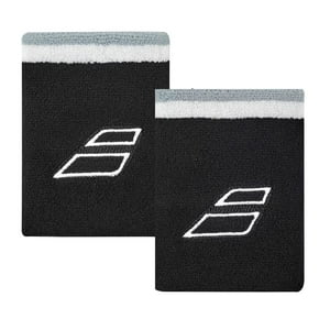 Muñequera Babolat Jumbo Terry Negro/Blanco X2 Tenis/Padel