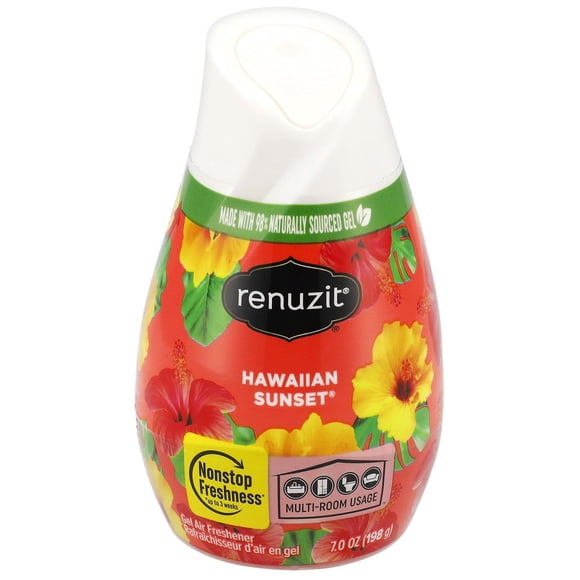 Ambientador de gel Renuzit 198 g Hawaiian Sunset - paquete de 12