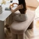 thumbnail image 3 of Poltrona Taburete Estilo Banqueta Sherpa Mocha Creme, 3 of 8