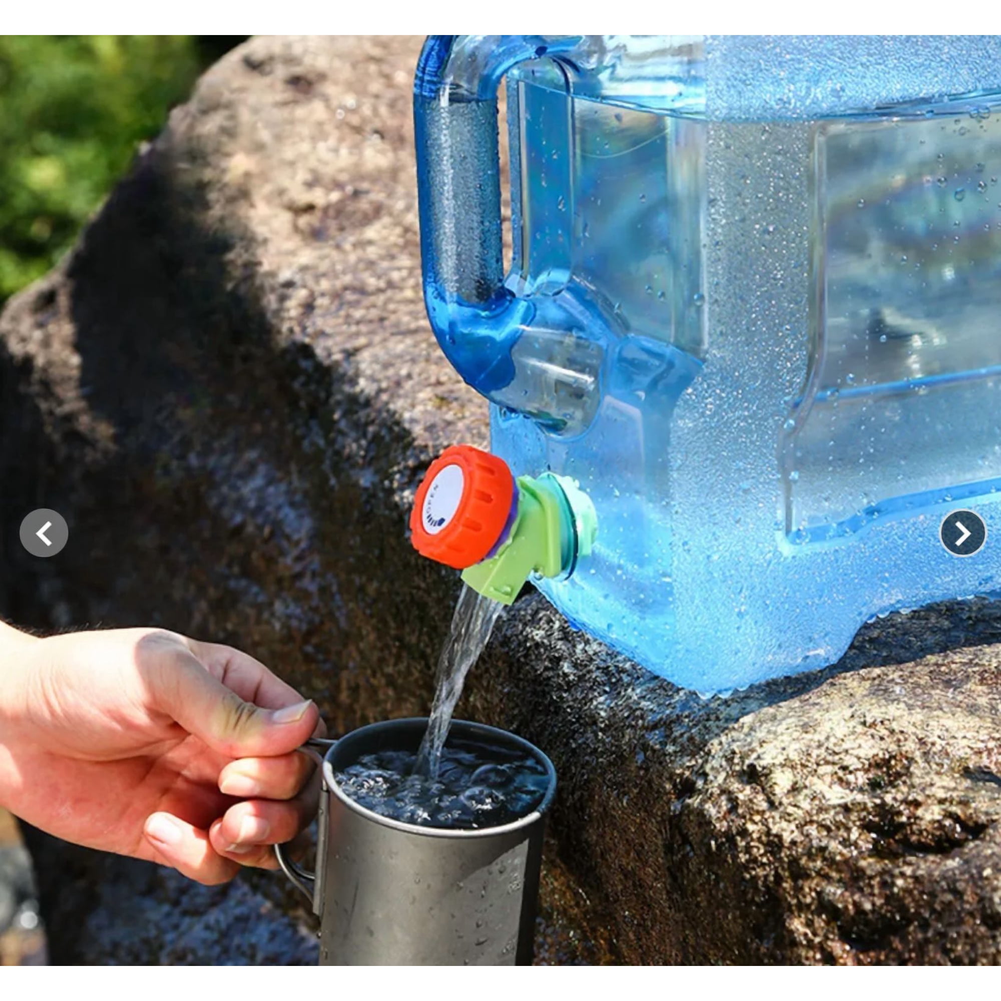 Tecnocasa - Dispensador Tanque De Agua 22lts Portatil Con Tapa Y Grifo