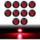 thumbnail image 3 of TMH 10 piezas: luces LED rojas de posición lateral redondas de 3/4 pulgadas, 3 of 3