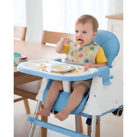 Imac Hogar - Silla De Comer Multifuncional Para Bebé 3 En 1 Azul