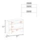 thumbnail image 4 of Mueble Arrimo 2 Repisas 80x100x30 Cm Fm-001c Café Claro, 4 of 5