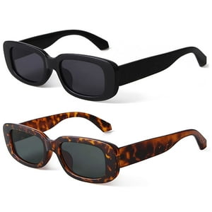 Gafas De Sol Kuguaok Retro Rectangle Uv400 Para Mujeres Y Hombres