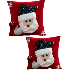 Genérico - Pack De 2 Fundas De Cojin Para Navidad 3D B5