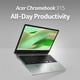 thumbnail image 2 of Ordenador portátil Acer Chromebook 315 CB315-4H-C8XU de 15,6 pulgadas, 4 GB/64 GB, 2 of 9