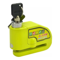 Genérico - Candado Con Alarma Y Freno De Disco Para Moto + Piola