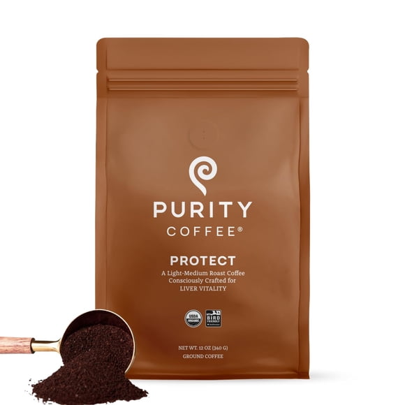 Coffee Purity PROTECT, con alto contenido de antioxidantes, tostado ligero y medio, 350 ml