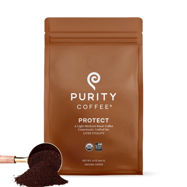 Coffee Purity PROTECT, con alto contenido de antioxidantes, tostado ligero y medio, 350 ml