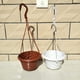 thumbnail image 3 of macetas colgantes de plástico con cadena, soporte redondo para cercas, barandillas, macetas de pared, contenedores para plantas de interior y exterior, decoración para el hogar, jardín y balcón. 4 mac, 3 of 7