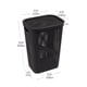 thumbnail image 3 of Cesta para ropa Mind Reader, 60 L, delgada, con tapa ventilada, negra, 3 of 6