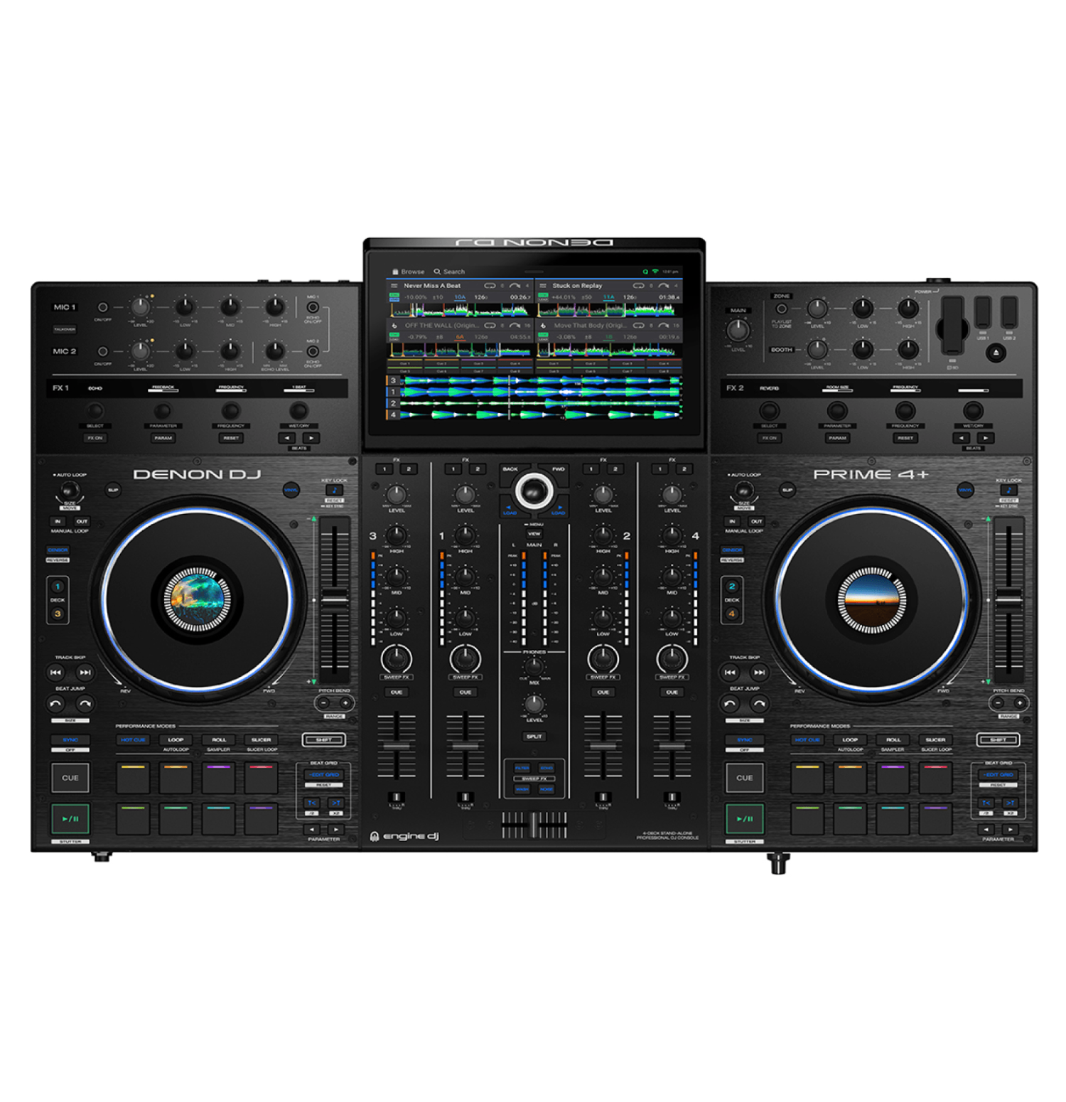 Denon - Controlador Mixer Dj Prime4+ 4 Decks