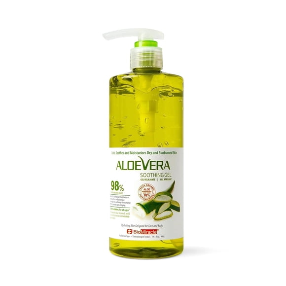 Gel calmante BioMiracle Aloe Vera con 9 extractos de plantas naturales