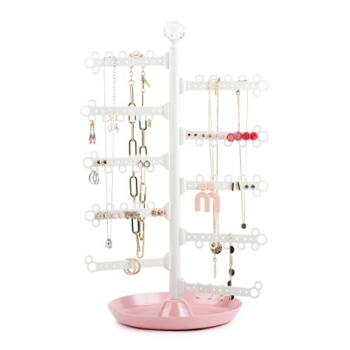 Organizador de Joyas All Hung Up de 10 Niveles 360° 15.5 cm con 100 Agujeros