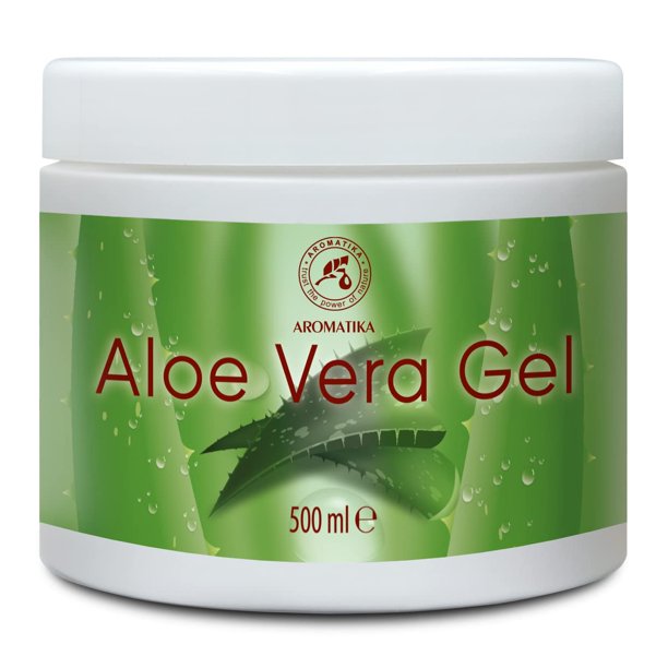 Gel de aloe vera AROMATIKA hidratante de 500 ml para el cuidado de la piel y el cabello