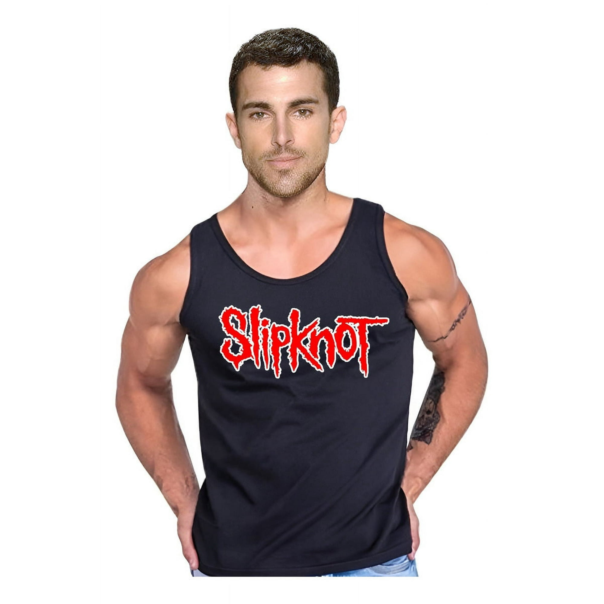 Persodesign - Polera Rock Slipknot Gimnasio Musculosa Tank Gym Talla L Negro Hombre