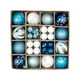 thumbnail image 4 of 44 Uds. Adornos De Bolas De Navidad Decoración Colgante De Navidad Decoración De árbol De Navidad Azul Blanco, 4 of 5