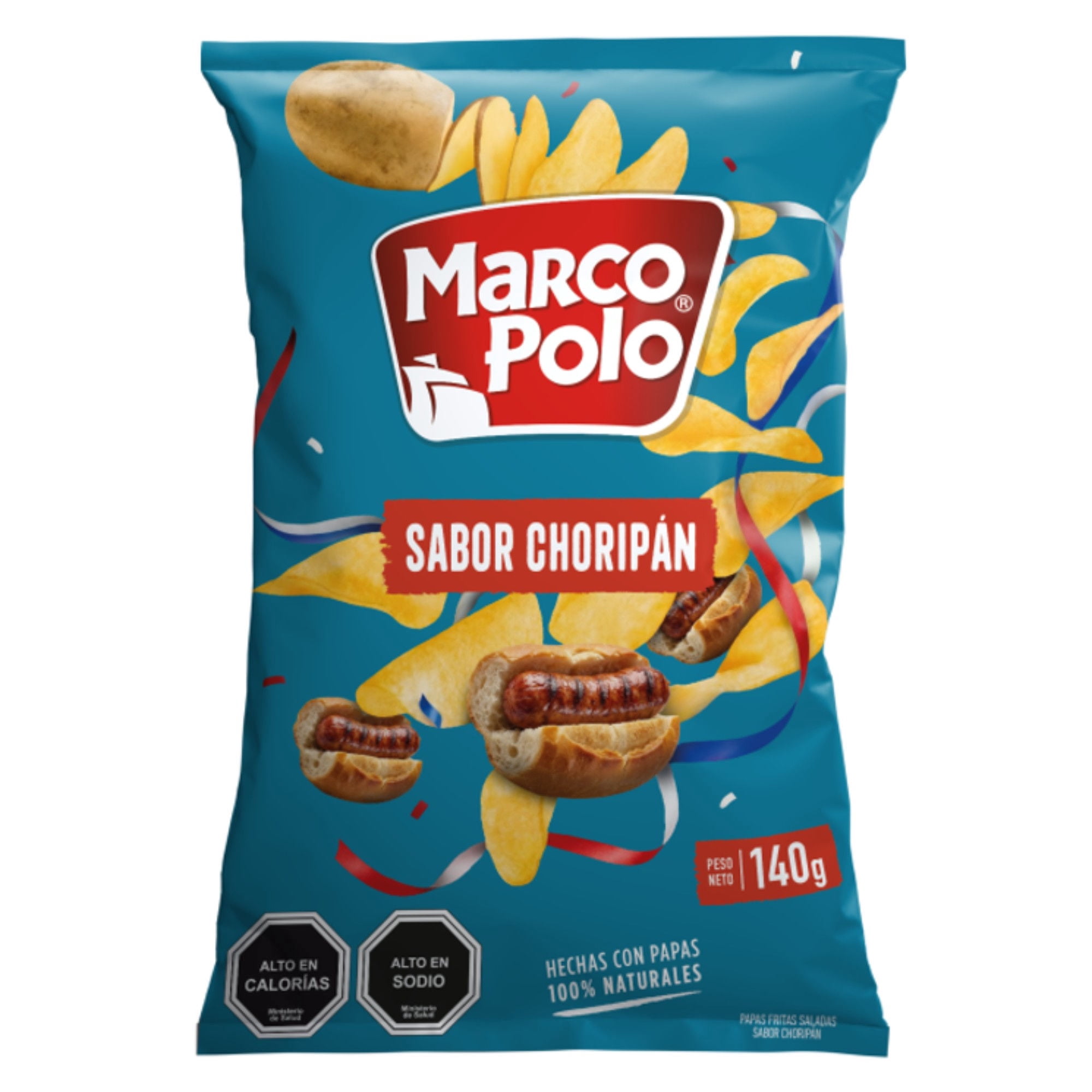 Papas Fritas Ca Sabor Choripán 140 g Marco polo