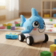 thumbnail image 4 of Auto Peluche De Felpa Animado Con Sonido Y Control Lavable Tiburón, 4 of 5