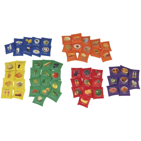 Juego De 60 Platos Sportime My Plate De Beanbags, Colores Surtidos