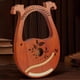 thumbnail image 3 of Lyre Harp INKNOTE Caoba con llave de afinación, 16 cuerdas de repuesto, 3 of 7