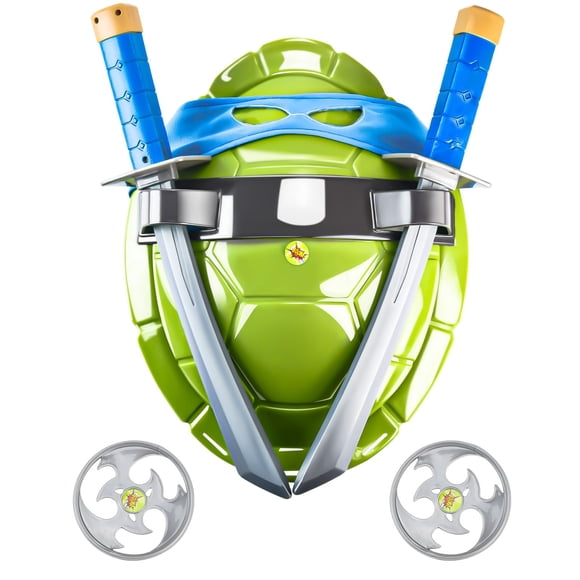 Set de disfraz de superhéroe BUUFAN con forma de caparazón de tortuga para niños, color azul