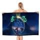thumbnail image 1 of Wish Toalla de playa de secado rápido con diseño temático, regalo para mujeres y niñas, ideal para cumpleaños, fans, amantes de la música, uso en la playa o al aire libre, 78 × 160 cm, 1 of 6