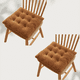 thumbnail image 4 of Xiao Hua Cojín de Silla Marrón Suave y Esponjoso -2 Piezas, 17.72 X 17.72 Pulgadas Cuadrado con Cojín de Correa, Cojín de Felpa para Uso en el Hogar y la Oficina, Cojín de yoga y Meditación, 4 of 5