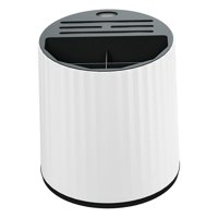 Bothyi - Soporte De Drenaje Para Palillos, Soporte Para Cubiertos, Recipientes De Drenaje Para Comedor, Negro Y Blanco