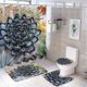thumbnail image 1 of Plantas suculentas-theme 4-Piece Shower Curtain Set with Rugs, Waterproof Bathroom Decor Set Includes Bath Mat, U-Shaped Rug, Toilet Lid Cover and Curtain with Hooks, 1 of 6