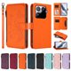 thumbnail image 3 of Funda Cartera Mariposa para [Xiaomi 15T Pro] con Soporte y Cremallera Naranja, 3 of 6