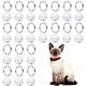 thumbnail image 1 of Uxcell 20 Conjunto de Campanas de Gato de 0.71'' Campanas de Cobre para Collares con Anillo de Llave Blanco, 1 of 7
