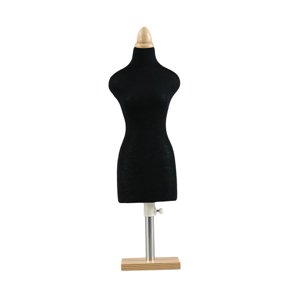 Magideal - Maniquí De Muñeca, Soporte Para Torso, Soporte De Exhibición Para Vestido De Muñeca, Diseño De Ropa, Maniquí De Costura En Miniatura Para Decoración , Base Base Cuadrada De 46 Cm.