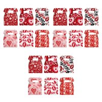 Magideal - Día De San Valentín Cajas De Regalo Papel De Envasado De Regalo Pequeño Decoración Presente Cajas Presente Para Bocadillos De Dulces Postre De Galleta 18 Piezas