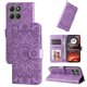 thumbnail image 1 of Funda tipo cartera FOXDOCK para Motorola Moto G15 , diseño girasol en relieve, cuero PU, cierre magnético, soporte y tarjetero, 1 of 5