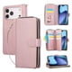 thumbnail image 3 of Funda Cartera con Cremallera y Correa para iPhone 17 Pro Max Soporte y Tarjetero Oro rosa, 3 of 5