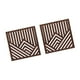 thumbnail image 3 of Paneles De Esculturas Para Colgar En La Pared De Madera, Arte Geométrico De Madera, Color Nogal, 2 Uds., 3 of 3