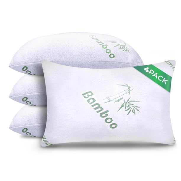 Almohada Sleepavo Queen Pack de 4, espuma viscoelástica refrigerante 28 × 17 × 20 cm