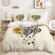 thumbnail image 1 of Sunflower Heart-Shaped Print Quilt Duvet Cover Set Home Textiles3-Piece Bedding Set, 1 of 5