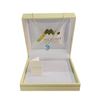 Mallorca - Collar Enchapado En Oro Colgante Corazón Color Turquesa