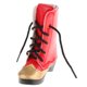 thumbnail image 1 of 1 Par De Botas De Media Pantorrilla Con Tacón Grueso Y Cordones Rojos Para Muñecas BJD SD De 1/3, 1 of 3