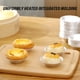 thumbnail image 4 of Molde para tarta de aluminio plateado - 100 moldes desechables para tartas pequeñas, redondos, para tartas, tartas, 7,35 cm, 4 of 6
