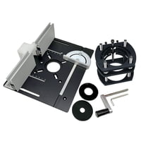 Ioensy - Kit De Elevación De Enrutador De Base De Inmersión, Enrutador De Madera Para Motores De 65Mm, Placa Negra Diy Para Carpintería