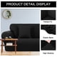 thumbnail image 4 of Funda de Sofá Sillón de Spandex Elástico PiccoCasa, Negro Mediano, 4 of 7